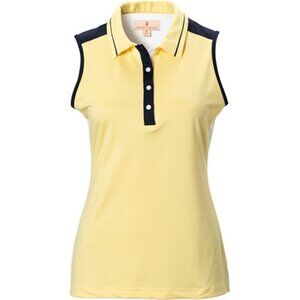Sport Haley Women's Addison Sleeveless Polo Yellow - Size XSmall